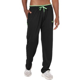NEIKU Sport Men's Performance Training Pant with Pockets Men's Workout Pant Black Medium