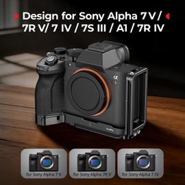 SmallRig 6034 Right Angle Mounting Plate for Sony Alpha 7V/7RV/7IV (Built-in AirTag Mounting Slot)