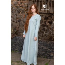 Burgschneider - Freya Underdress - Clothing for Larp, Medieval, Cosplay and Fantasy, Ice Blue, XL