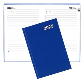 2025 Diary,A5 Diary 2025 Day Per Page,Agenda 2025 from 2025 January to December,12 Months Daily Planner Organize Your Daily Life with Monthly Tab,Bookmark (Blue)