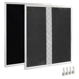 HPF30 Type XC Charcoal Filter Kit for Broan Ductless Range Hood Dual Filter Replacement Models S97020466 (2-Pack)