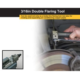 Lybunair 3/16" Metal Hand Flaring Tool for Motorcycle Automobile Truck Brake Line Flaring Tool