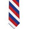 tiemart Striped Tie (Red, White and Blue Striped Tie)