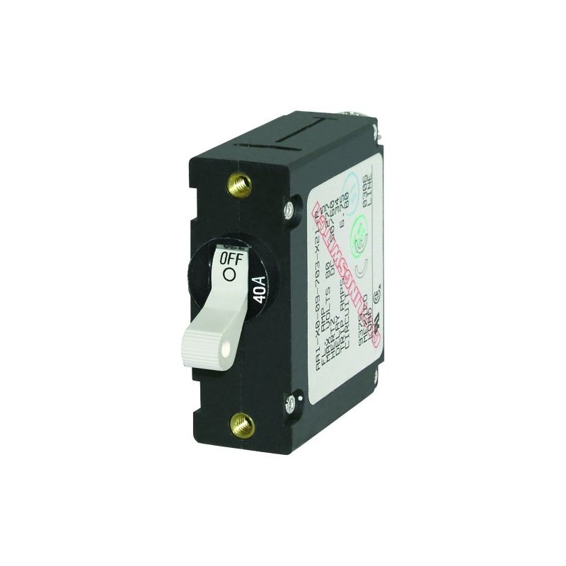 Blue Sea Systems Aシリーズトグルシングルポールサーキットブレーカー 40 Amp