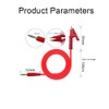 Multimeter Test Leads, 2PCS Alligator Clips Test Leads, Crocodile Clips