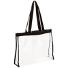 Vinyl Tote Bag M Size Black Edge (Width 35 x