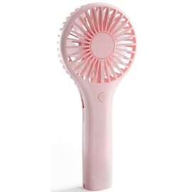 Edvision Portable Mini Fan - Powerful Personal Handheld Fan with 3 Speeds, Cute and Small, USB Rechargeable for Travel/Lash/Makeup/Outdoor/Home, Pink