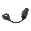 OBD2 30Pin‑16Pin Diagnostic Cable Adapter 250mm/9.8in Length Replacement for IVECO
