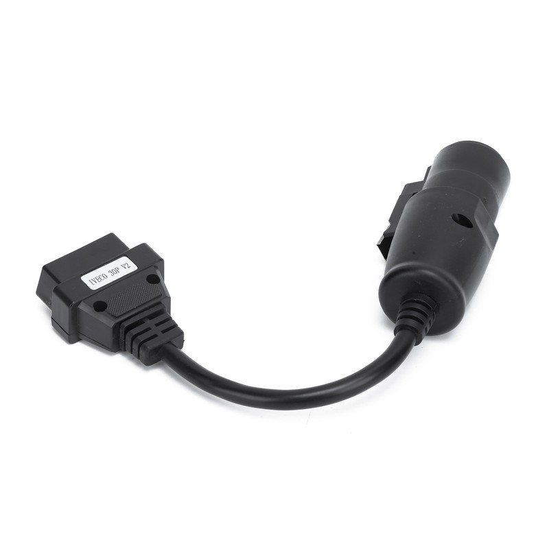 OBD2 30Pin‑16Pin Diagnostic Cable Adapter 250mm/9.8in Length Replacement for IVECO