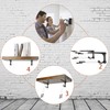 Shelf Brackets with Hooks 6 Inch, Heavy Duty Floating Shelf