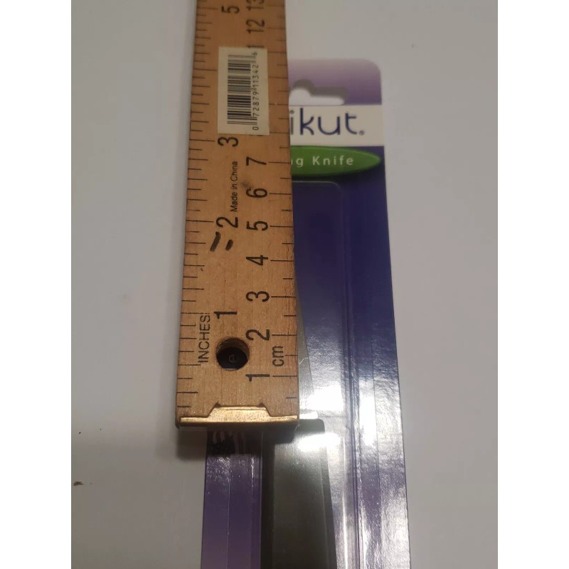 Pampered Chef Quikut Paring Knife Olive Green Handle 2.5" Blade