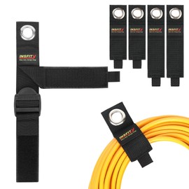 Adjustable Heavy Duty Storage Straps, Compatible 7" - 22" Regular Storage Straps, Diameter Range 1.8" - 5.8", Holds Large Cords, Hose, Ties