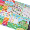 12PCS Educational Posters for Kids Cartoon Learning Poster Waterproof English