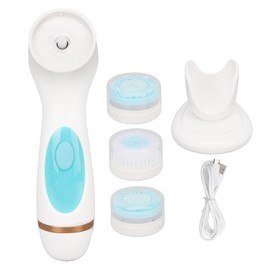 Cepillo Facial Eléctrico, Cepillo Limpiador Facial Recargable de Silicona Amigable con la Piel Vibración de Alta Frecuencia Delicado para el Hogar