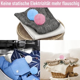 Pack of 9 Dryer Balls, Washing Balls, Reusable Dryer Ball for Down Jackets, Washing Ball for Washing Machine, Dryer Balls, Tumble Dryer Ball for Home Clothing Cleaning