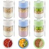 Vtopmart 6-Pack Glass Overnight Oats Container with Spoon