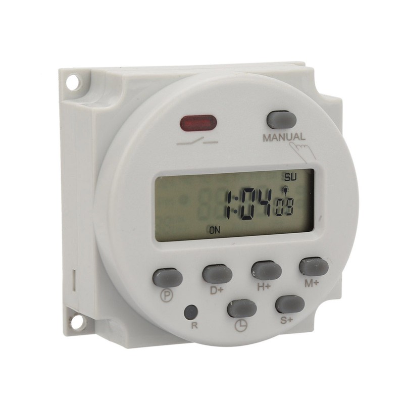 Small Type 7 Days Programmable Digital Displayed Timer Switch 1S~168h