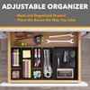 SpaceAid 7-Piece Bamboo Drawer Organizer Storage Boxes Set, Wood Tray
