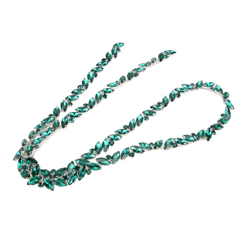 Glass Claw Chain High Hardness Color Single Row Rhinestone Strips