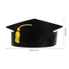 Doctor Paper Hat Props, 12pcs Graduation Cap Decorations with Golden