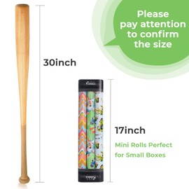 Ribbli Safari Birthday Wrapping Paper 3 Rolls Jungle Gift Wrapping Paper for Kids Baby Shower with Elephants Crocodiles Alpacas Sloth - Mini Roll 17 inch x 120 inch(10feet) Per Roll