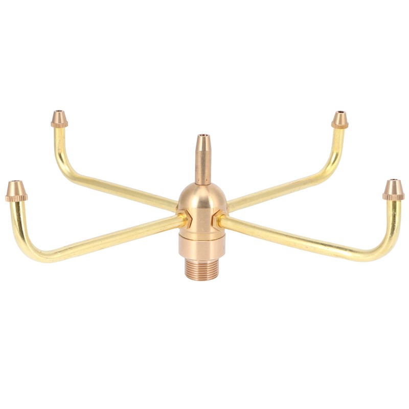 Water Fountain Nozzle,G1/2 Female Thread G3/4 Male Thread,4 Arm Rotate