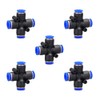 4 way1/4 OD Push to connect Fittings,push to connect air