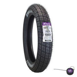 Hoosier Racing Tire 130/80-19 FT30 Dirt Bike Front Tube Type Tire Ideal for Flat Track Bikes with Hoosier Keychain