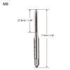 TA-VIGOR 2 Pieces Metric Machine Tap M6 x 1.0mm 3