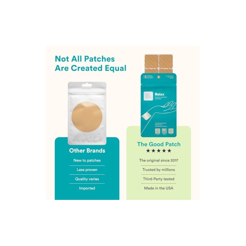 Los parches Good Patch Relax están impregnados con Ashwagandha, flor