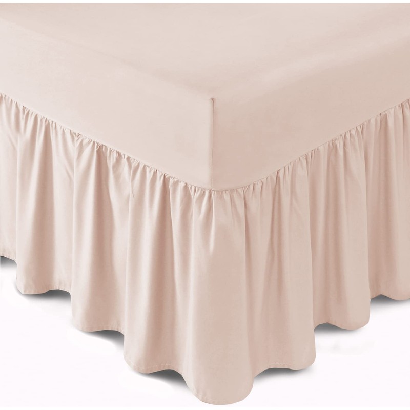 Linen Home Extra Deep Frilled Fitted Valance Sheet Small Double/4
