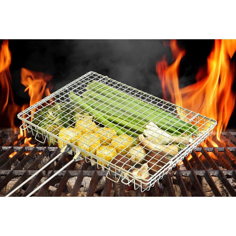 Grill Basket Extra Large,Grill Accessories for Outdoor Grill,Grilling Gifts for