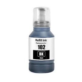 Go Inks 1 Black 127ml Ink Bottle to replace Epson 102 Compatible/non-OEM for EcoTank Printers