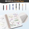 Forvencer Lined Spiral Journal Notebook with 300 Numbered Pages, B5