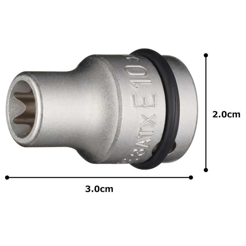 Tone 3ATX-E10 Torx Socket for Impact, 3/8 inch (9.5 mm)