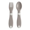 Chicco First Baby Cutlery, Neutral, Fork & Spoon, Small, Lightweight,