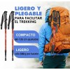 2 Pcs Bastones Senderismo Plegables Trail Running Y Trekking