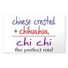 CafePress Chi Chi Perfect Mix Rectangle Bumper Sticker Car Decal