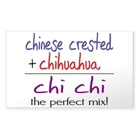 CafePress Chi Chi Perfect Mix Rectangle Bumper Sticker Car Decal