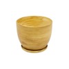 Ceramic Pot Planter Hand Painted Diameter 160 mm Light Brown