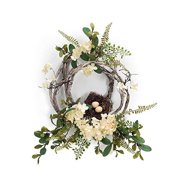 Melrose International 70149 20 in. Polyester & Plastic Hydrangea &