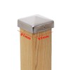 4 x Pyramid Post Caps 91 x 91 mm Stainless