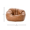 Factory Direct Partners 35" Rustic Western Bean Bag Chair; Distressed