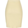 Urban Classics Women's Rib Knit Skirt, Soft yellow