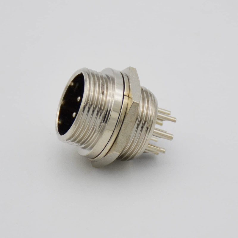 Czyuntuo Aviation Plug Connector GX16 8 Pins Male Panel Metal