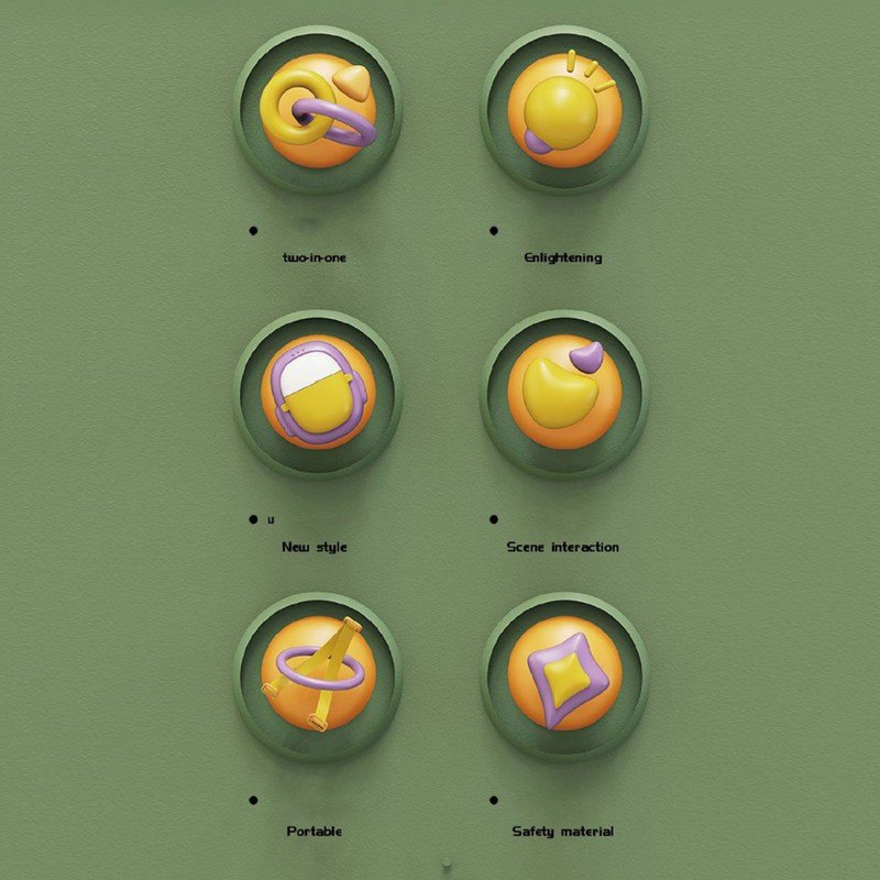 Stimulation Pretend Backpack Playset Multi Functional Portable Pretend Backpack Playing