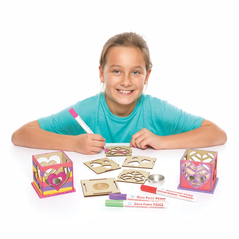 Baker Ross AX817 Heart Tea Light Holder Craft Set -