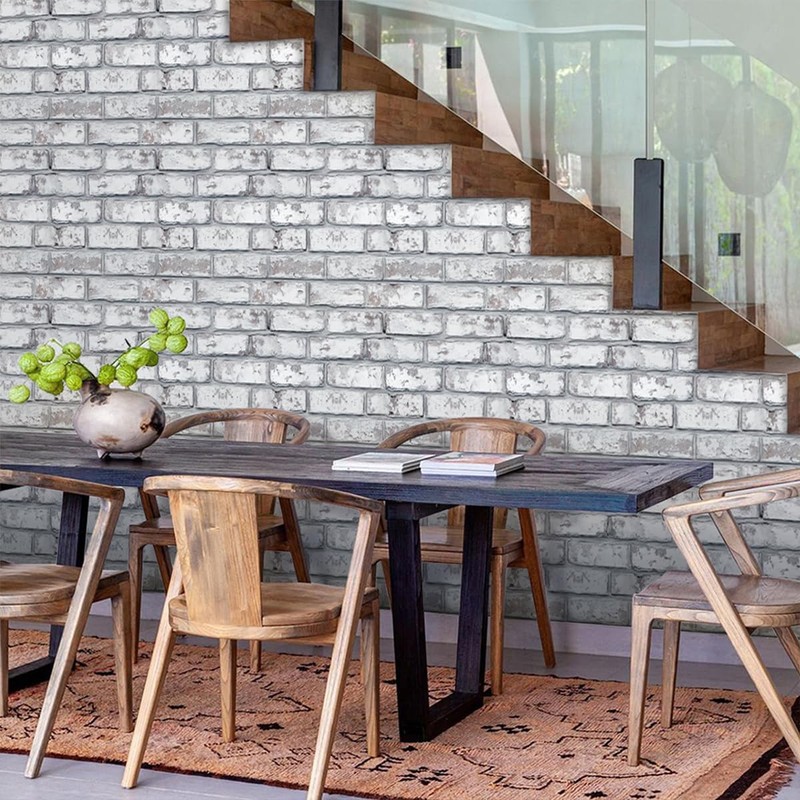 COMSTICKC 3D Faux Brick Wall Panel, Peel and Stick Brick