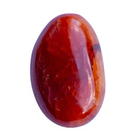 CARNELIAN Palm Stone 2 Inch With Creativity And Passion Effect - 2" Polished Grade A+ High Energy Carnelian Worry Stone With Information Card - (Carnelian)