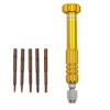 5-in-1 Multifunction Screwdriver with Five Screwdriver Head Slotted and Phillips